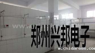 郏县第一高中学生浴室IC卡水控系统安装现场